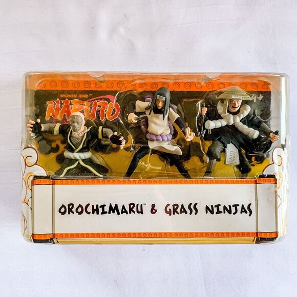 Mattel Naruto Orochimaru & Grass Ninjas Mini Figure Set NEW IN SEALED PACKAGE - Picture 2 of 8